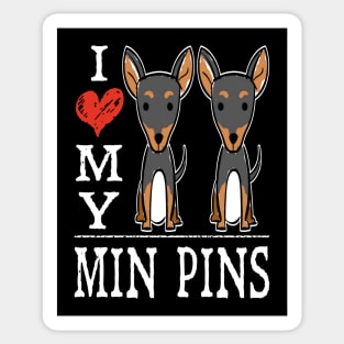 I Love My Min Pins Sticker
